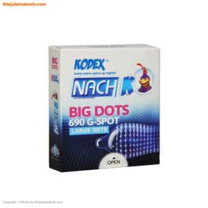 کاندوم خاردار ناچ کدکس مدل BIG DOTS بسته 3 عددی