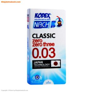 کاندوم ناچ کدکس مدل Classic 0.03 بسته 12 عددی