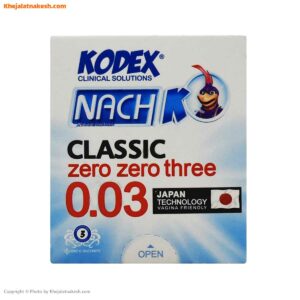 کاندوم ناچ کدکس مدل Classic 0.03 بسته 3 عددی